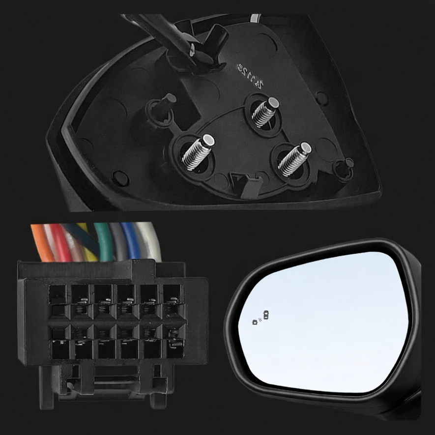 Ford Puma 2019-2025 Electric Powerfold Wing Door Mirror Primed Left Side