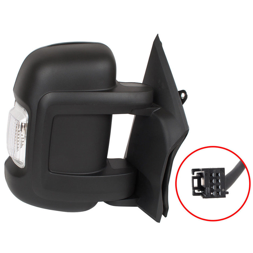 Fiat Ducato Van 2006-2017 Short Arm Manual Adjust Wing Door Mirror Drivers Side