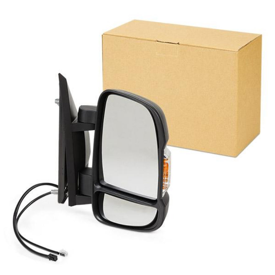 Citroen Relay 2006-2023 Short Arm Electric Wing Door Mirror Inc Temp Sensor