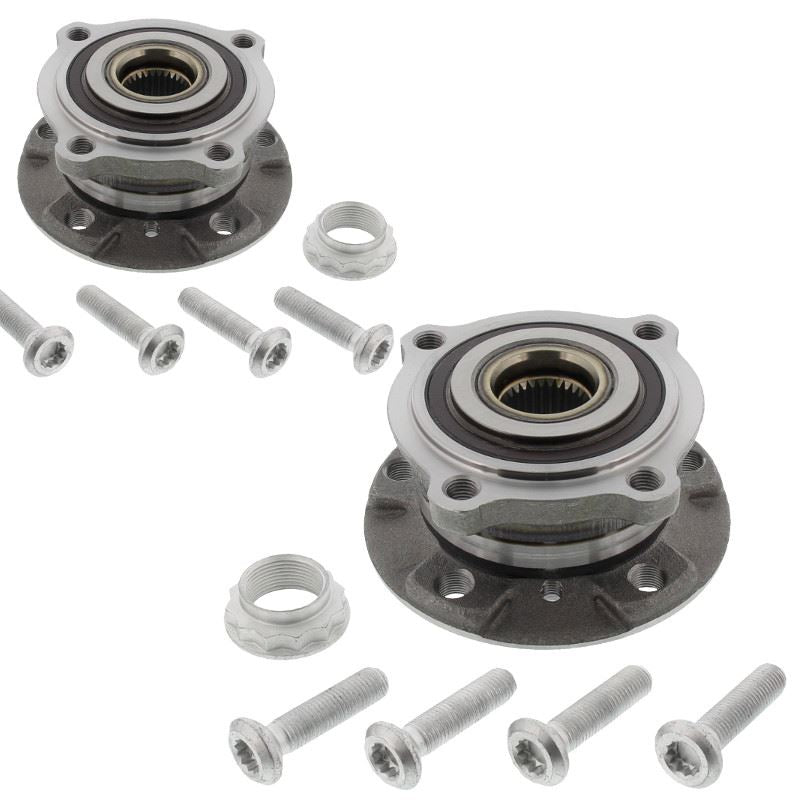 For BMW X5 E70, F15, F85 2006-2018 Front Wheel Bearing Kits Pair
