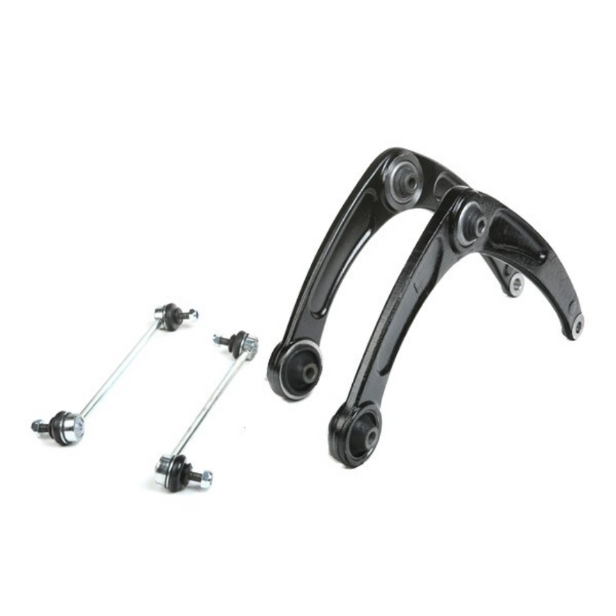 For Peugeot 307 2001-2009 Front Lower Wishbones Arms and Drop Links Pair