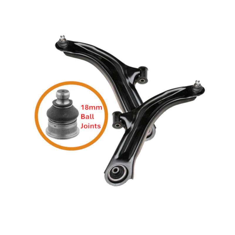 For Renault Modus 2004-2012 Lower Front Wishbones Suspension Arms Pair