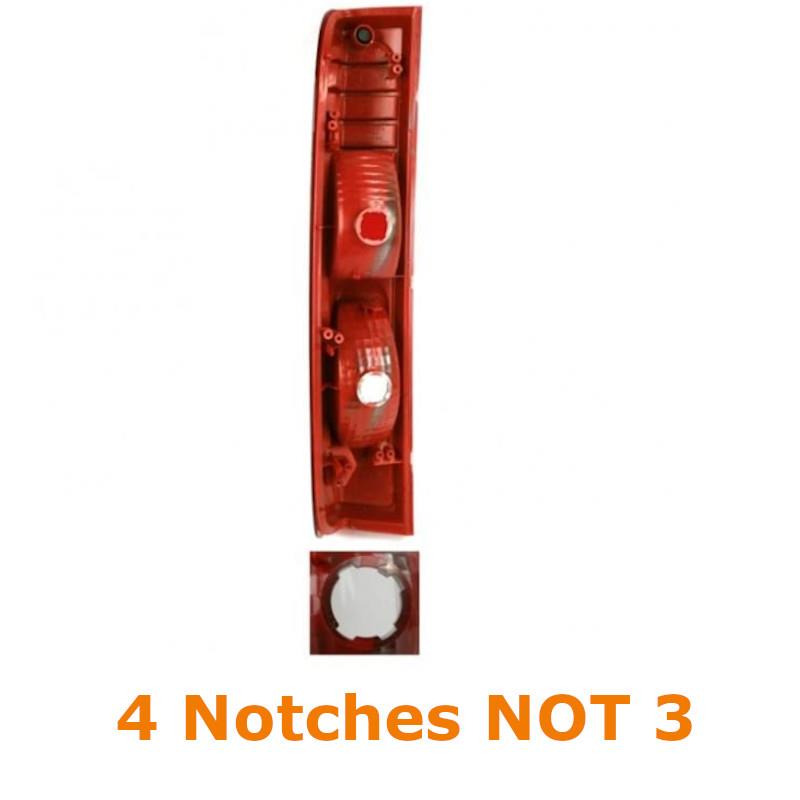 Renault Trafic 2006-2015 Rear Tail Light Lamp Drivers Side Right 4 Notches