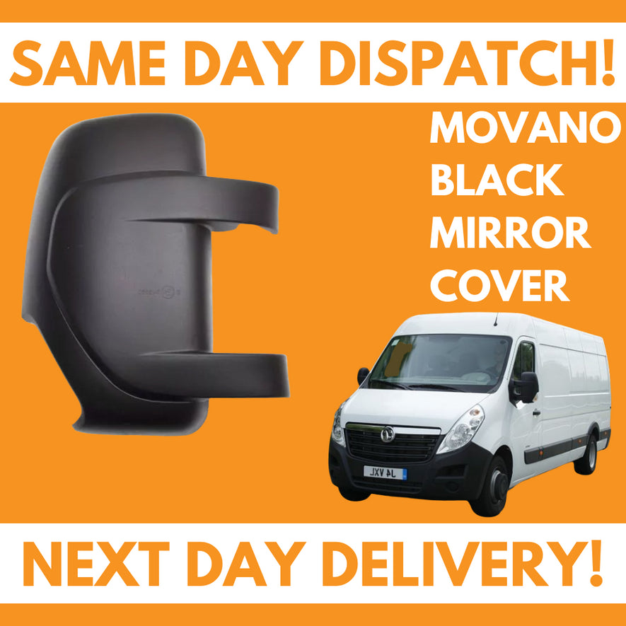 Vauxhall Movano 2010-2020 Wing Mirror Cover Black Right Side