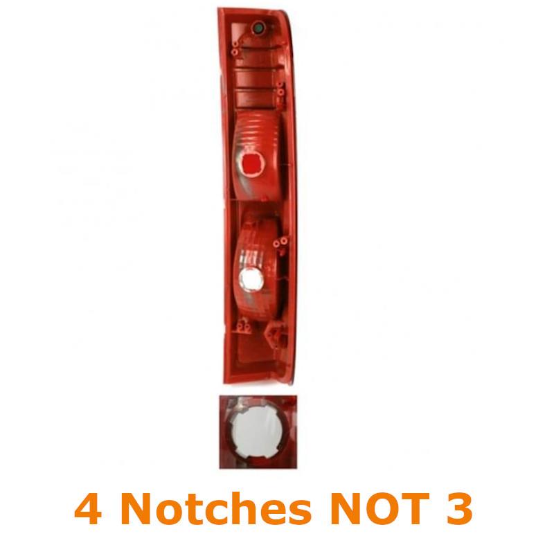 Renault Trafic 2006-2015 Rear Tail Light Lamp Passengers Side Left 4 Notches