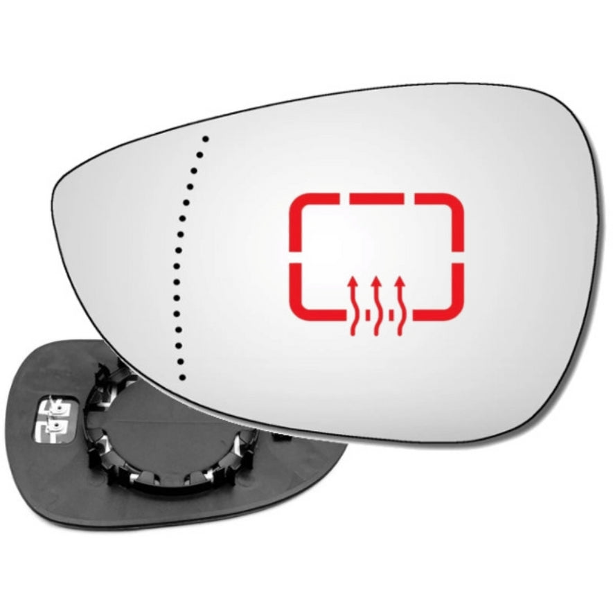 Ford Fiesta MK7 2008-2018 Heated Door Wing Mirror Glass UK Left Passenger Side