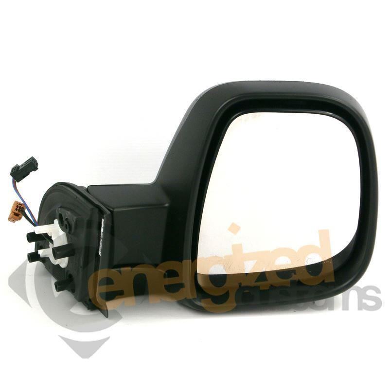 Peugeot Partner 2012-2019 Black Electric Wing Mirror Door Right Side