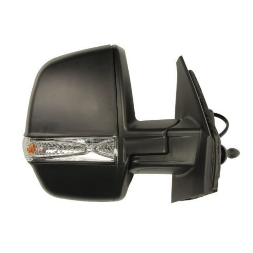 Vauxhall Combo 2011-2015 Twin Glass Cable Black Wing Mirror Drivers Side