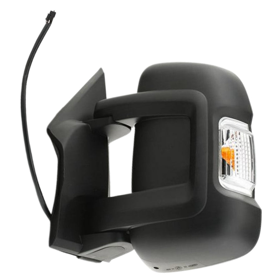 Fiat Ducato Van 2006-2024 Short Arm Electric Black Wing Door Mirror Passenger Side