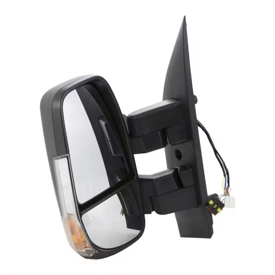 Iveco Daily 2014-2021 Electric Black Short Arm Wing Door Mirror Left Side