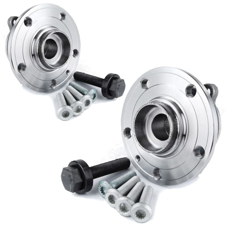For VW Tiguan 2007-2015 Front 4 Stud Hub Wheel Bearing Kits Pair