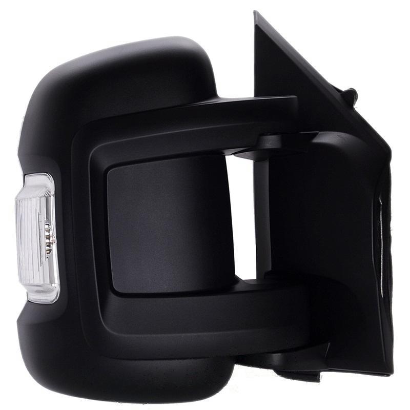 Peugeot Boxer Van 2006-2017 Manual Short Arm Black Wing Door Mirror Drivers Side