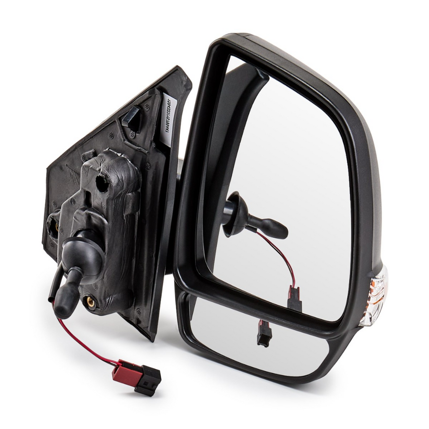 Vauxhall Combo 2011-2018 Twin Glass Cable Black Wing Mirror Right Side