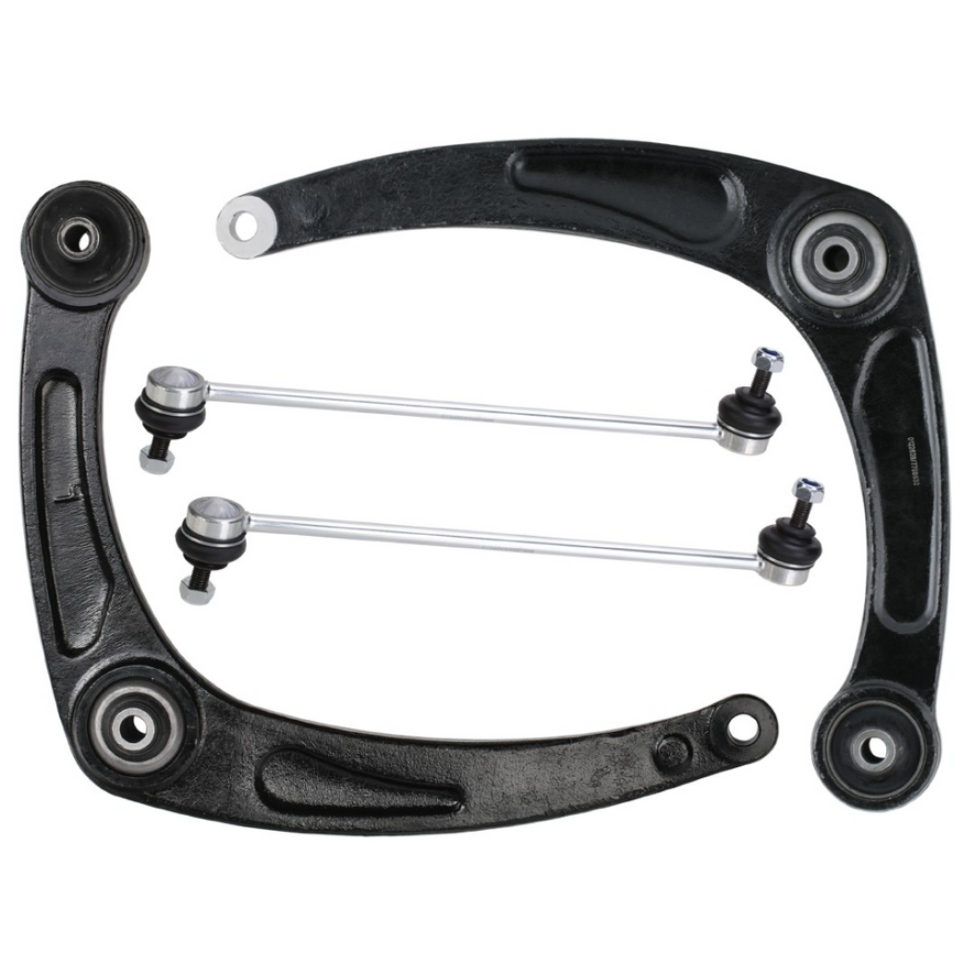 For Peugeot 307 2001-2009 Front Lower Wishbones Arms and Drop Links Pair