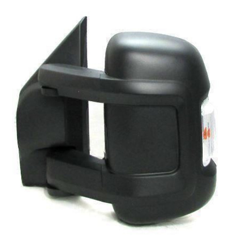 Fiat Ducato 2006-2023 Medium Arm Electric Black Wing Door Mirror Left Side