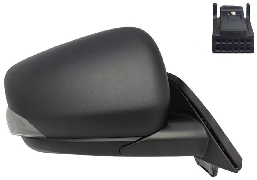 Mercedes Citan W420 2021-2025 Wing Door Mirror Electric Black Right Side