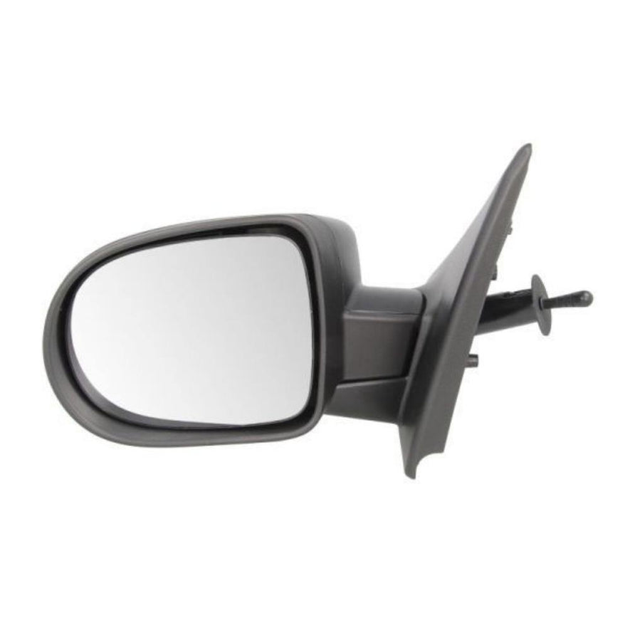 Renault Clio MK3 2009-2013 Black Manual Door Wing Mirror Left Side - SparesHut