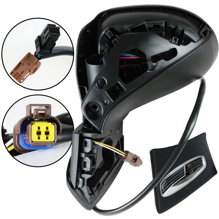 Peugeot 207 2006-2013 Electric Wing Door Mirror Primed Cover Passenger Side N/S - SparesHut