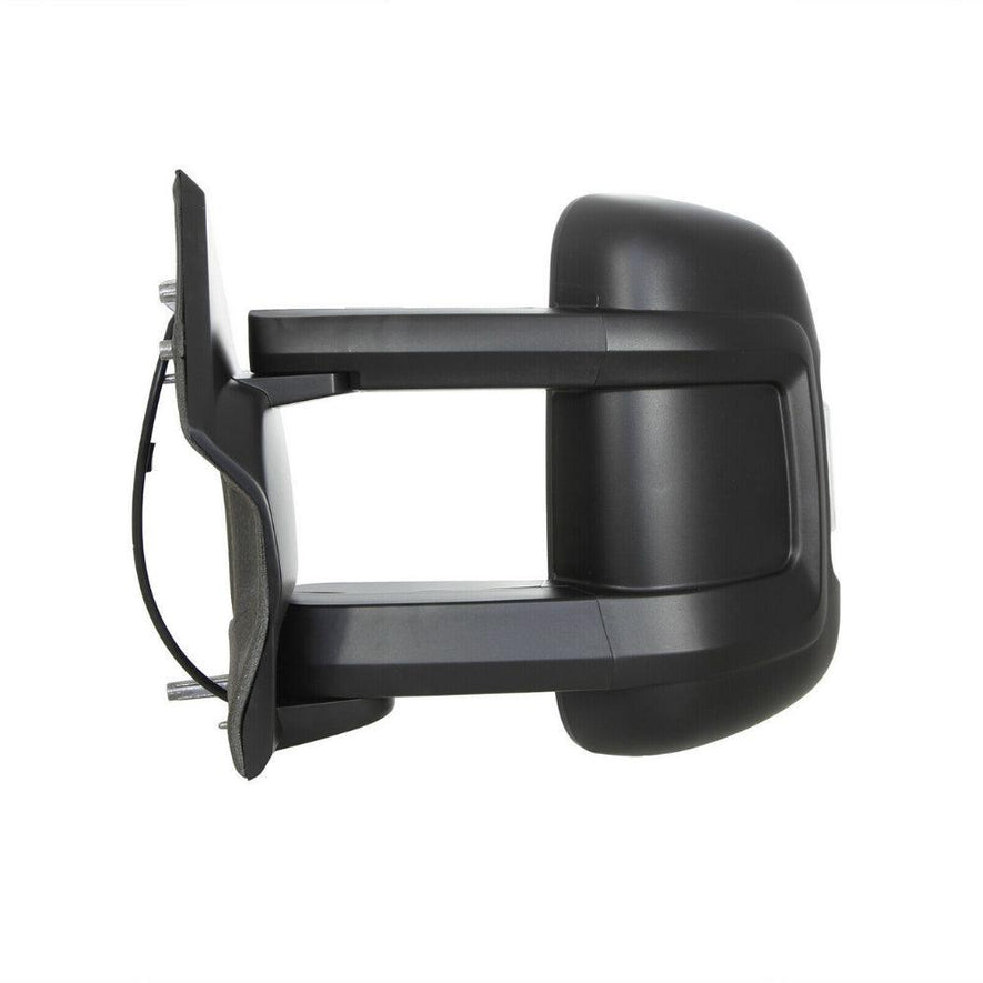 Citroen Relay 2006-2018 Long Arm Electric Black Door Wing Mirror Passenger Side - Spares Hut