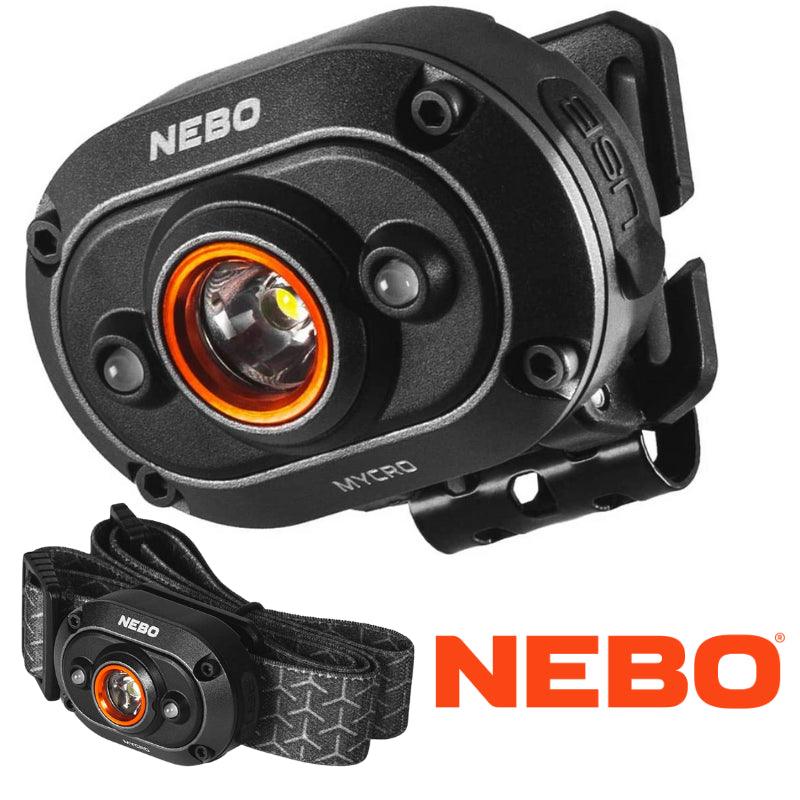 Nebo Mycro Head Torch Headlamp 400 Lumen Rechargeable Work Light - Spares Hut