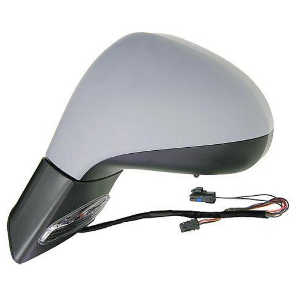 Peugeot 308 2007-2015 Electric Door Wing Mirror Primed Passenger Side Left - SparesHut