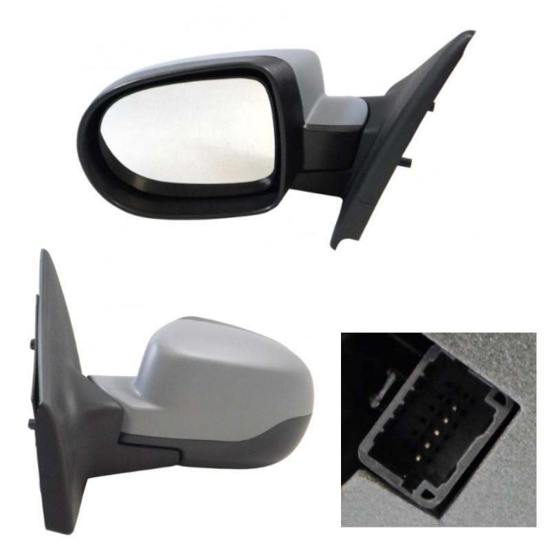 Renault Clio MK3 2009-2013 Wing Door Mirror Electric Primed Passenger Side Left - Spares Hut