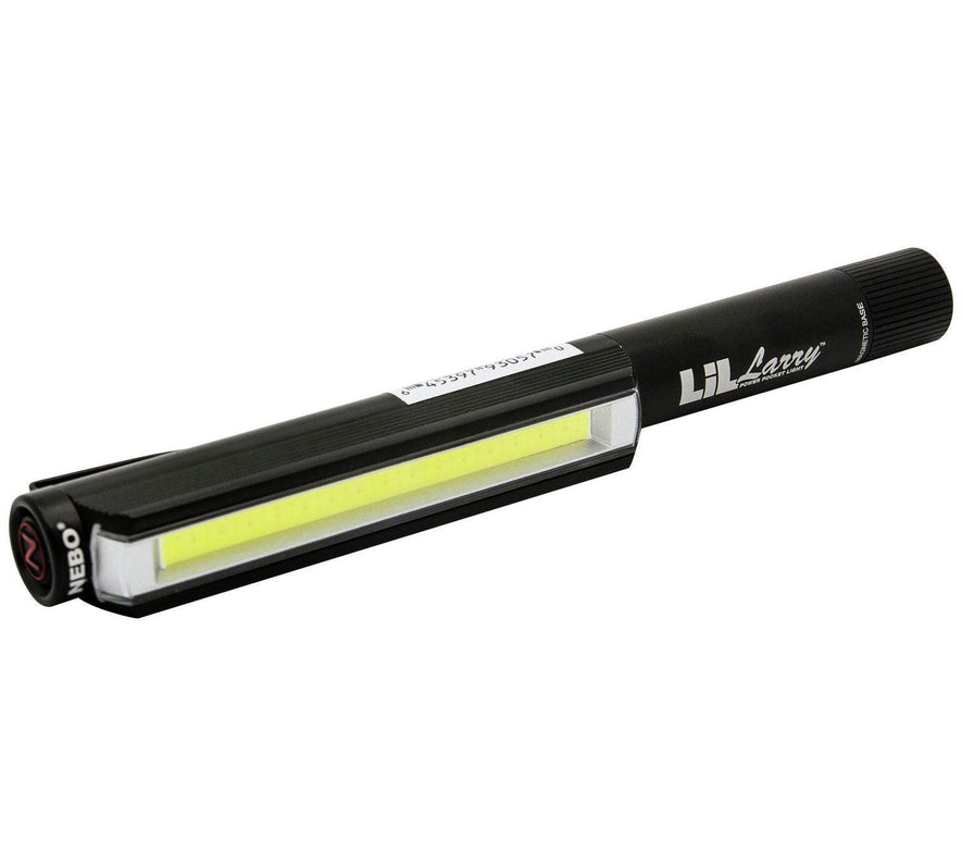 Nebo Lil Larry Black Magnetic Work Torch Roadside Emergency White LED COB - Spares Hut