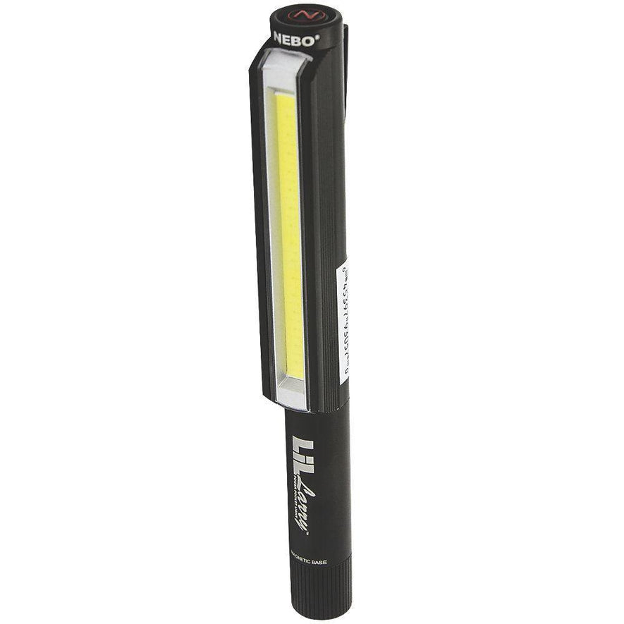 Nebo Lil Larry Black Magnetic Work Torch Roadside Emergency White LED COB - Spares Hut