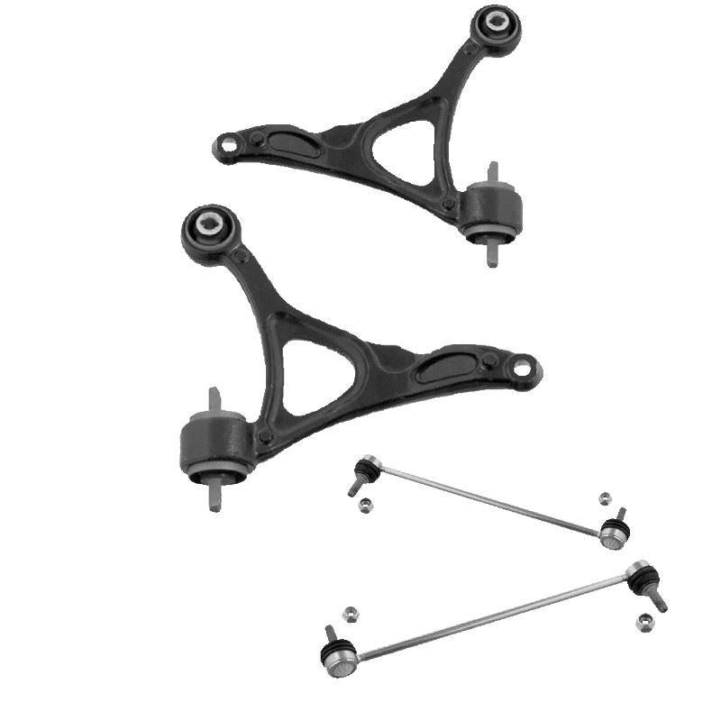 For Volvo XC90 Mk1 2002-2014 Front Lower Wishbones Arms and Drop Links Pair - Spares Hut