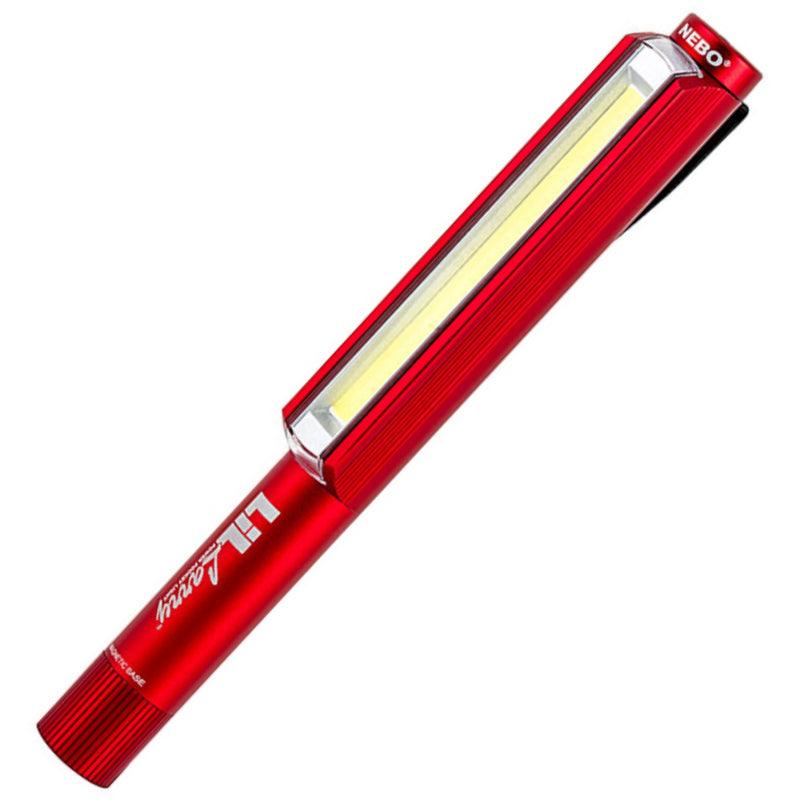 nebo flashlight lil larry Nebo Lil Larry Red Magnetic Work Torch Roadside Emergency White LED COB