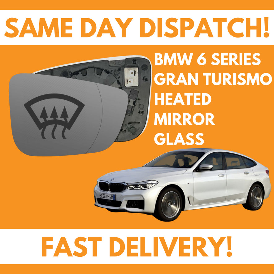 BMW 6 Series GT G32 2017-2020 Heated Door Wing Mirror Glass UK Right Drivers Side
