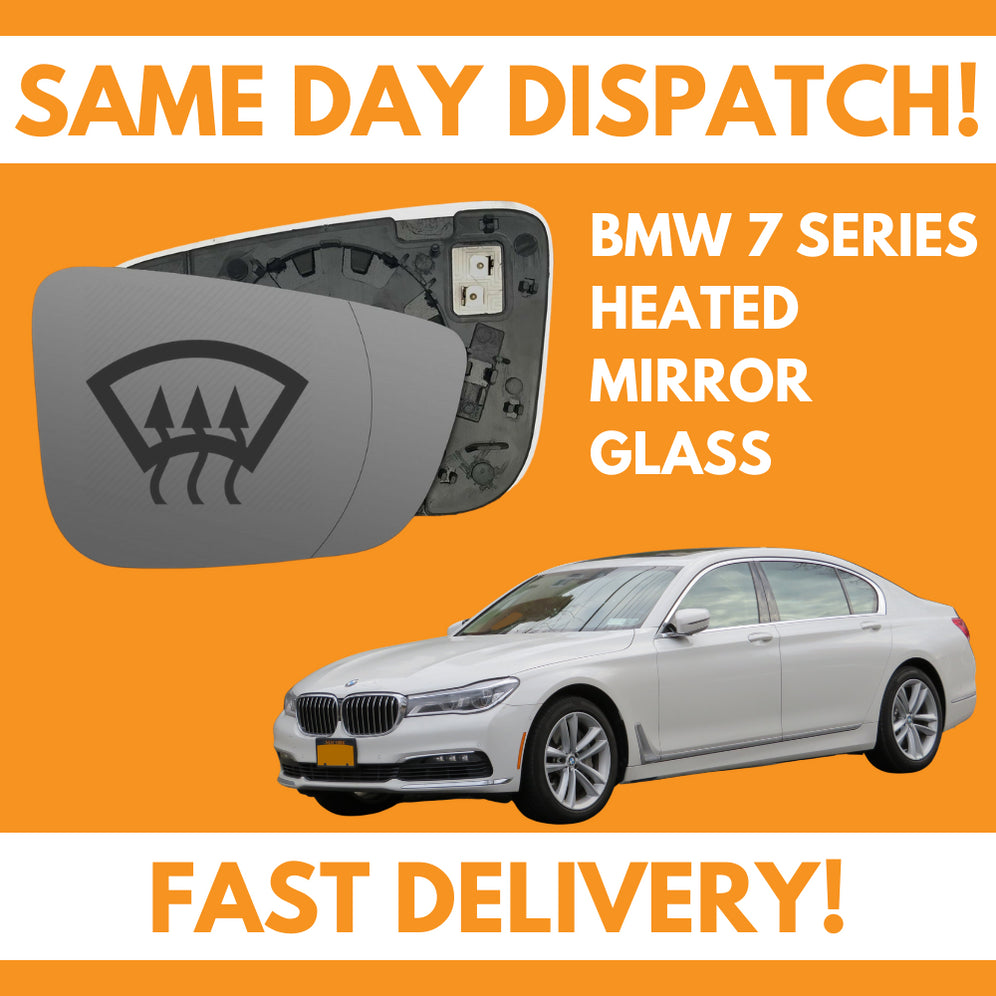 BMW 7 Series G11, G12 2015-2020 Heated Door Wing Mirror Glass UK Right Drivers Side