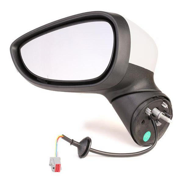 Ford Ka Mk2 2008-2017 Passenger Side Electric Door Mirror - Primed For Paint, Left
