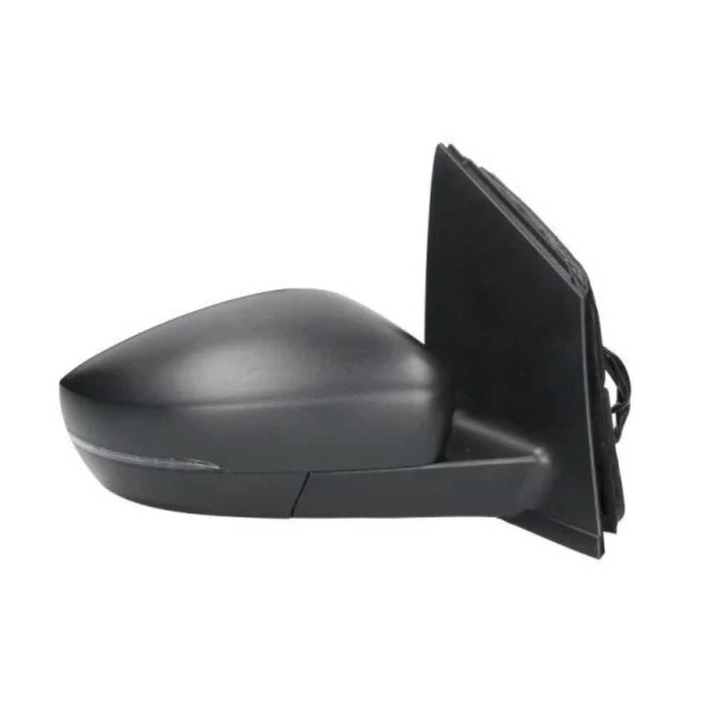 VW Polo 6R 2009-2016 Door Wing Mirror Black Manual Drivers Side Right