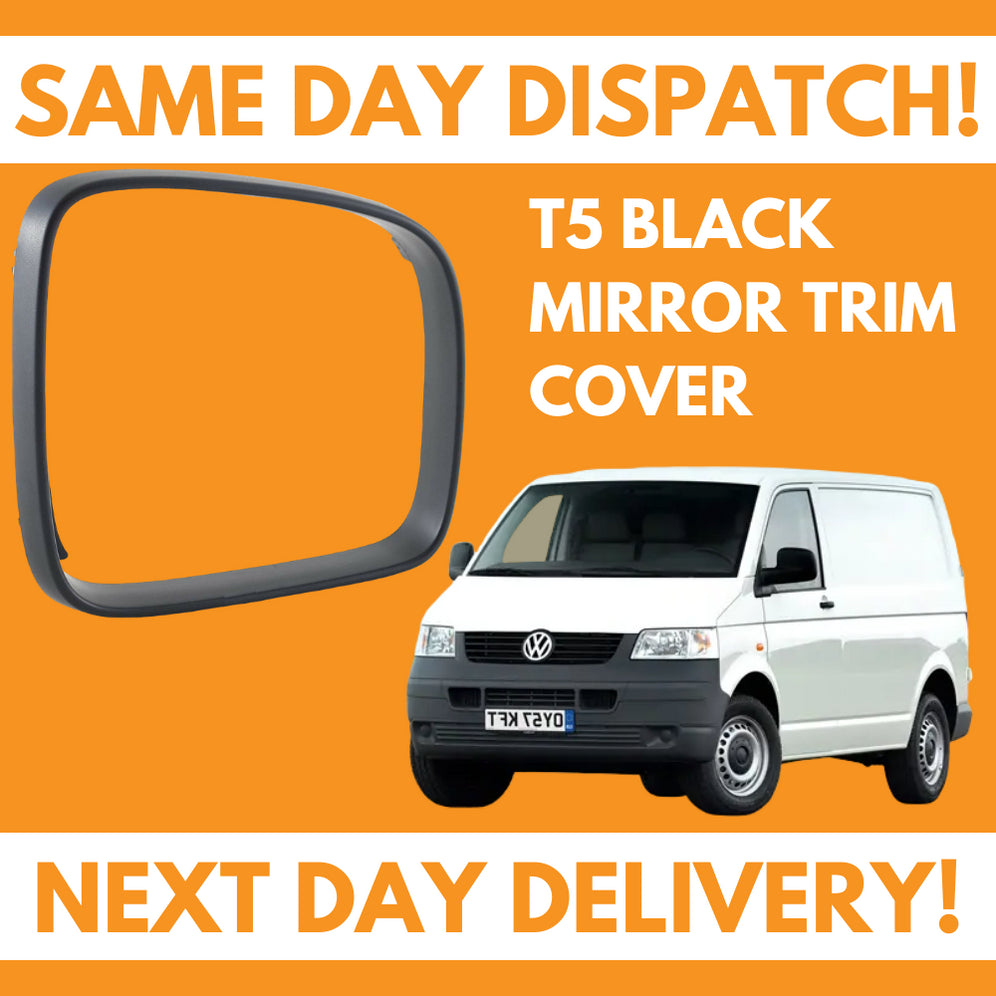 VW Transporter T5 2003-2009 Wing Mirror Cover Trim Black Right Side