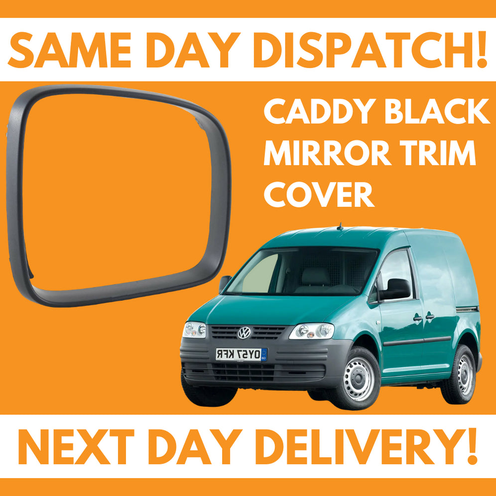 VW Caddy 2004-2020 Wing Mirror Cover Trim Black Right Side