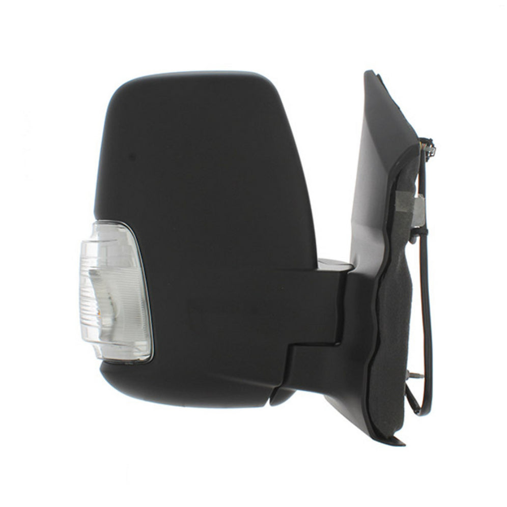 Ford Transit Mk8 2014-2019 Black Manual Short Arm Wing Door Mirror Right