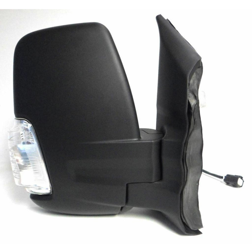 Ford Transit Mk8 2014-2023 Black Manual Short Arm Wing Door Mirror Right