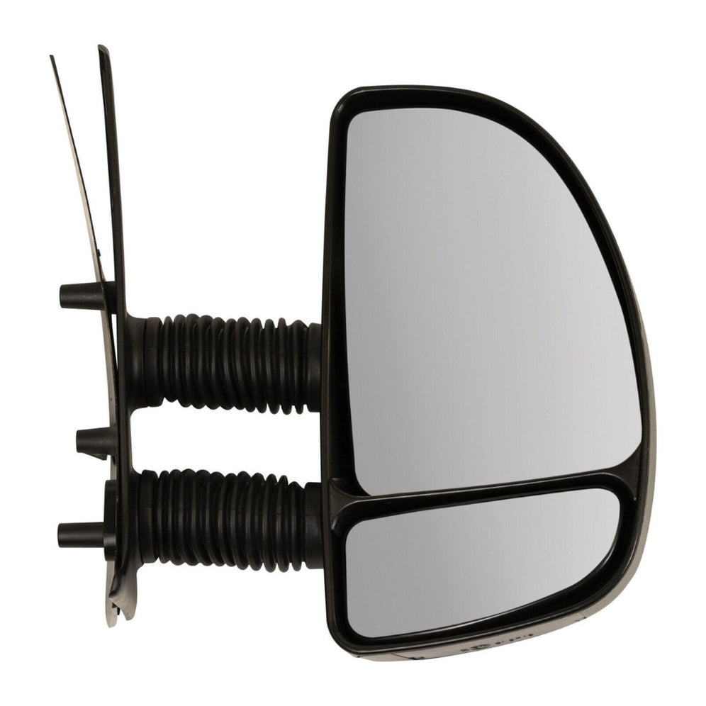 Fiat Ducato 1998-2006 Long Arm Manual Black Wing Door Mirror Drivers Side Right
