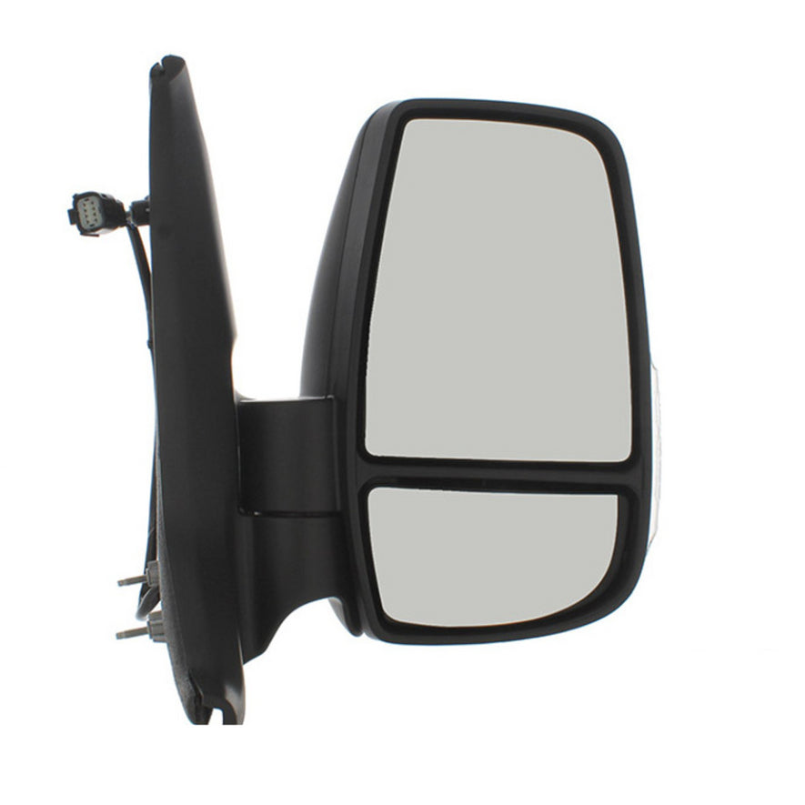 Ford Transit Mk8 2014-2023 Black Manual Short Arm Wing Door Mirror Right