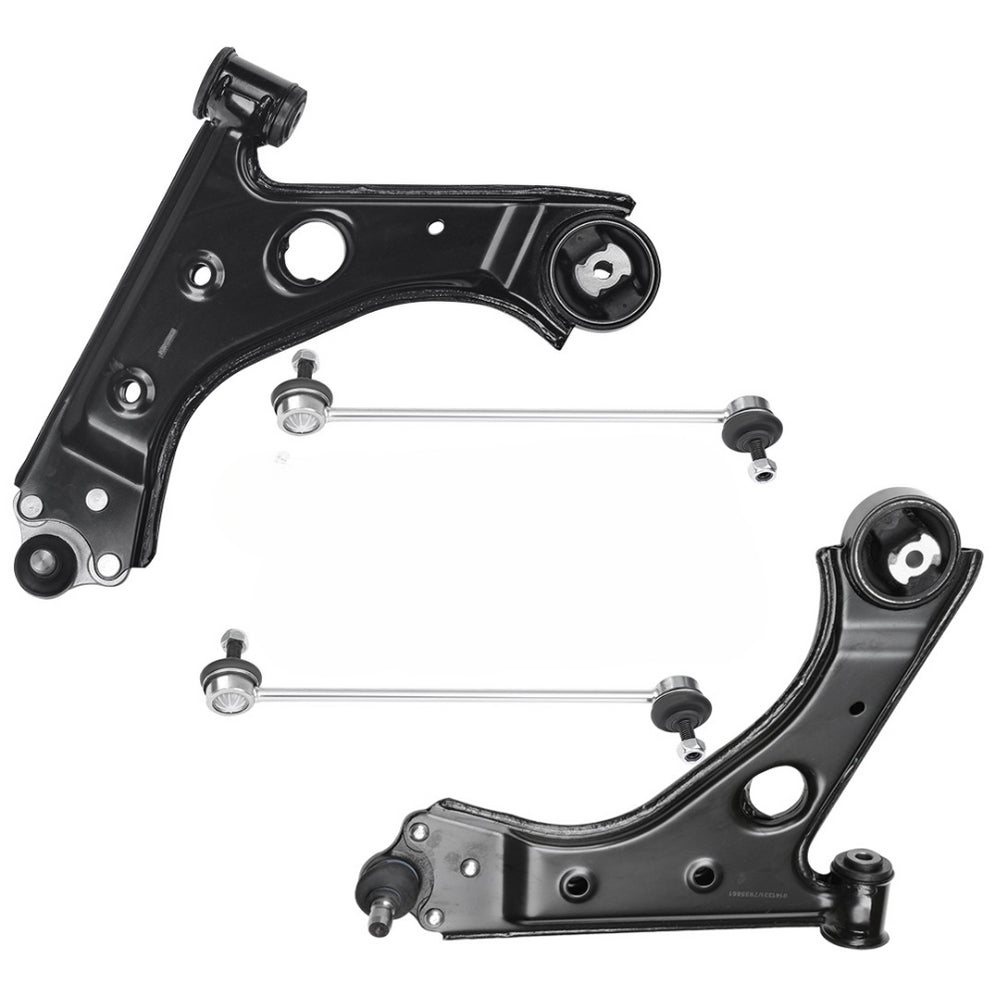 For Vauxhall Adam 2012-2015 Front Lower Wishbones Arms and Drop Links Pair