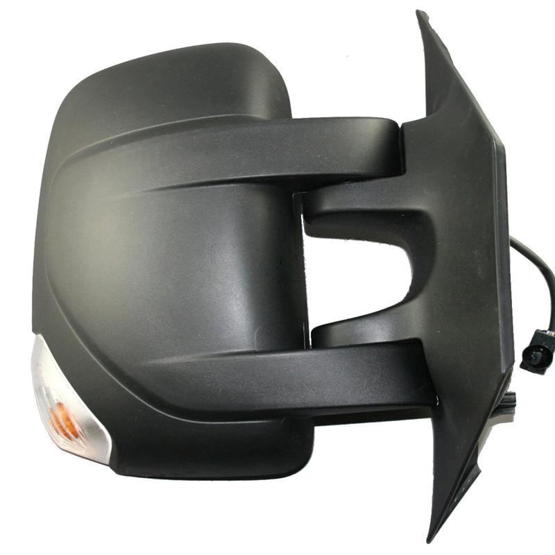thumbnail image 2 of Pair Electric Wing Door Mirrors For Vauxhall Movano Van 2010-2022 – Short Arm, Heated, Textured Black 2 of 6