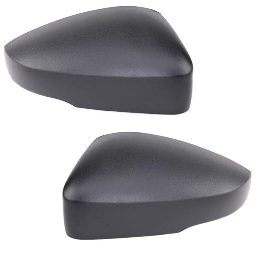 VW Polo 6R 2009-2018 Wing Mirror Covers Black Left & Right Side Pair - Spares Hut