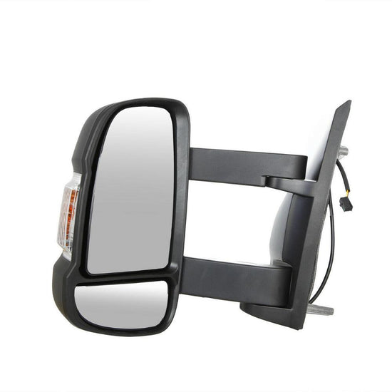 Citroen Relay 2006-2018 Long Arm Electric Black Door Wing Mirror Passenger Side - Spares Hut