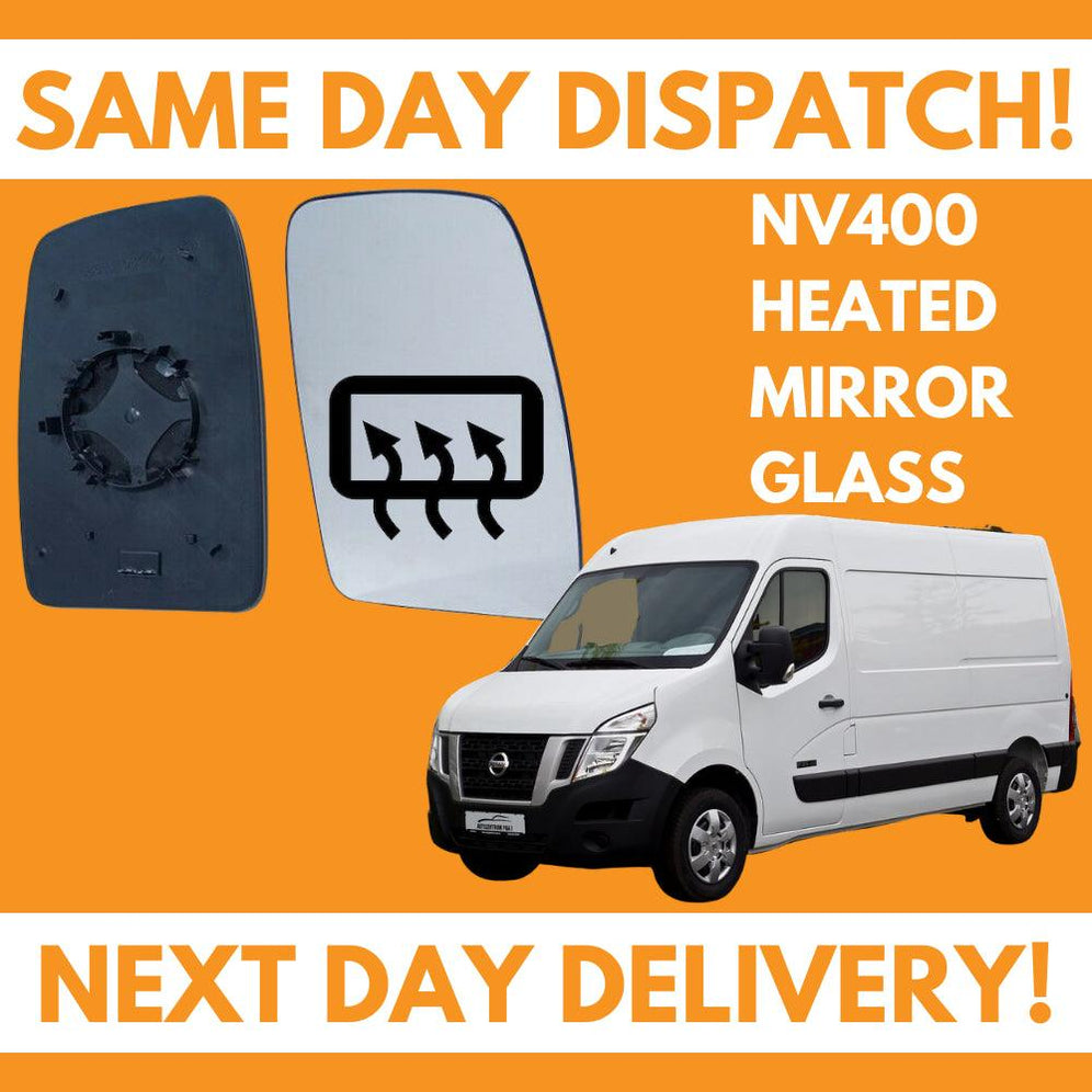 Nissan NV400 2011-2020 Heated Door Wing Mirror Glass UK Right Drivers Side - Spares Hut