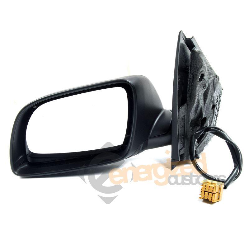 VW Polo Mk5 9N 2002-2005 Electric Wing Door Mirror Black Cover Passenger Side - Spares Hut