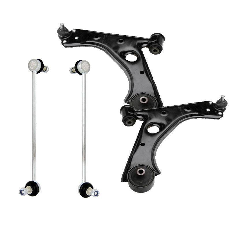 For Fiat Punto Evo 2009-2012 Front Lower Wishbones Arms and Drop Links Pair - Spares Hut