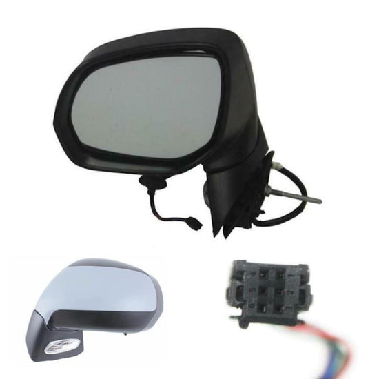 Peugeot 5008 2009-2018 Wing Door Mirror Electric Primed Cover Passengers Side - Spares Hut