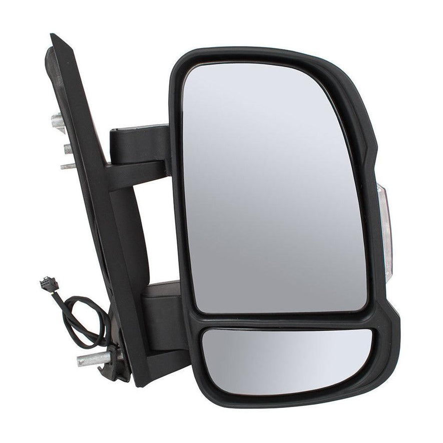 Citroen Relay Van 2006-2017 Short Arm Manual Black Wing Door Mirror Drivers Side - Spares Hut