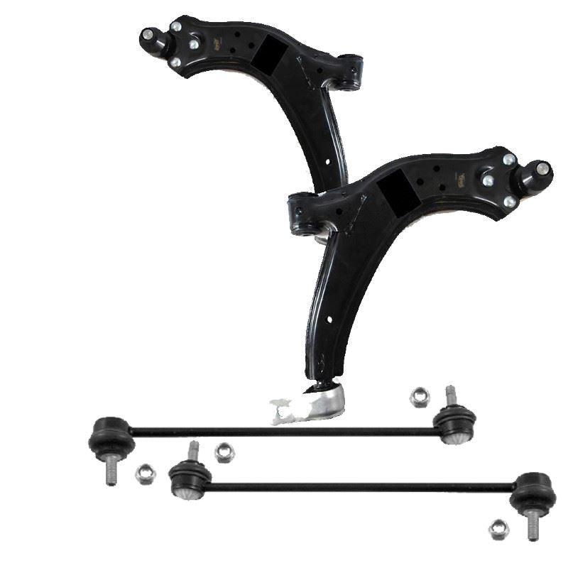 For Citroen Berlingo 1996-2008 Front Lower Wishbones Arms and Drop Links Pair - Spares Hut